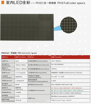 厂家供应高清P3表贴显示屏 价格、图片与产品解析——深圳市瑞广兴电子